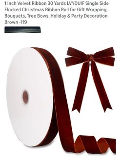 1 Inch Velvet Ribbon 30 Yards LVYOUIF Single Side Flocked  $5 1604-Hausman