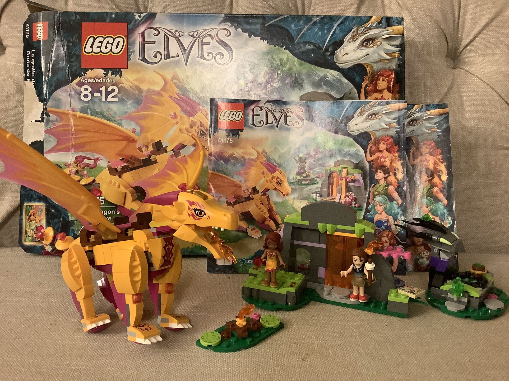 Lego Elves #41175 - Fire Dragons Lava Cave …awesome Condition..retired.