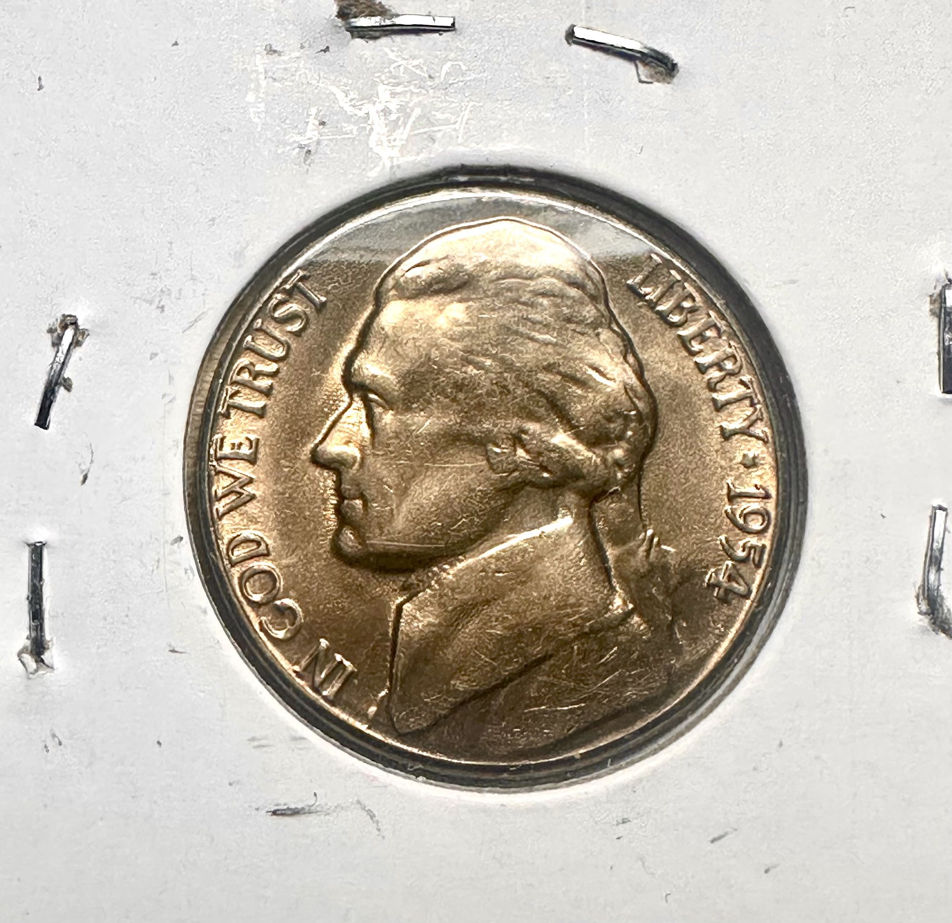 1954 S Jefferson Nickel. FS 501 Error