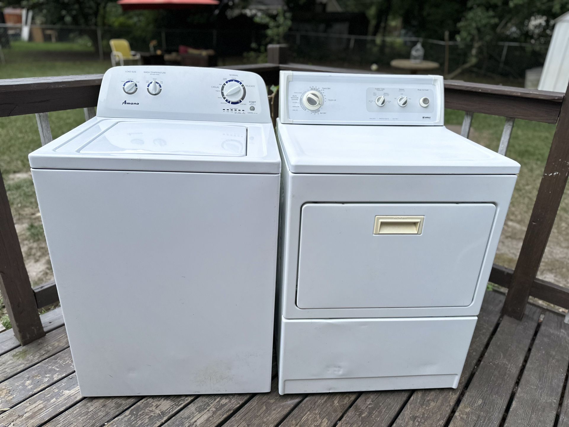Washer Amana And Dryer Kenmore