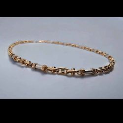 14k Bullet  Link Chain 30.3 grams 22" - Cartier Model Like New