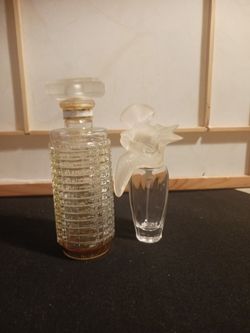 Chanel pufume glass  & ect empty bottles