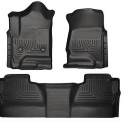 Husky Liner 98231 Weatherbeater Series Thermoplastic Olefin Black Front & 2Nd Seat Floor Liners See Photo for Compatible Vehicle