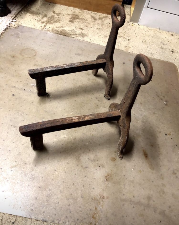 Vintage Fireplace Log Holders