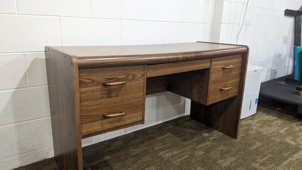 Wood Desk (29 " tall x
19" deep
x 49" wide)