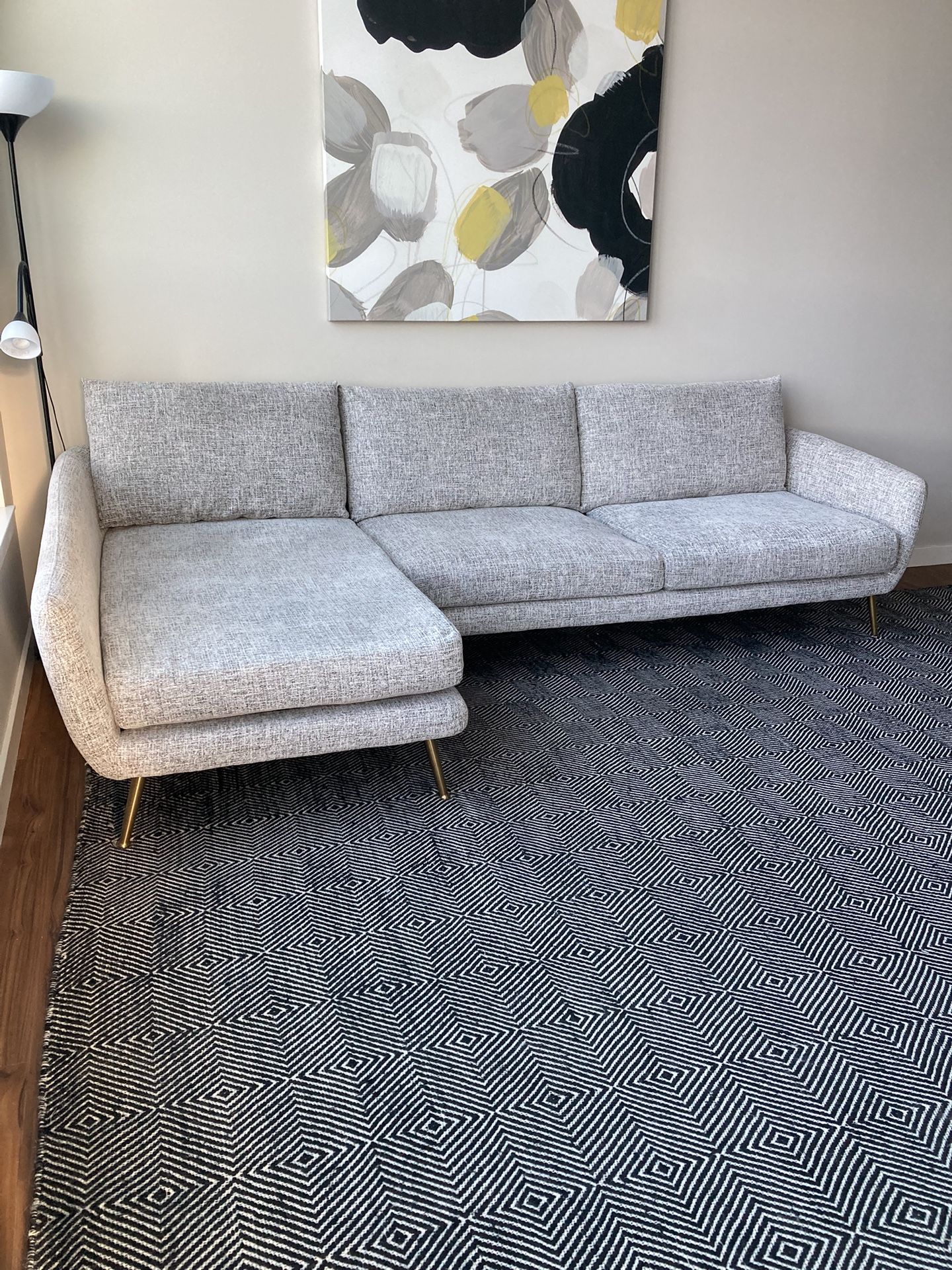 2 Piece Sectional Couch By AllModern