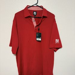 Brand New Foot Joy Gold Shirt Polo Size Large With Tags