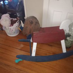 Solid Wood Rocking Horse