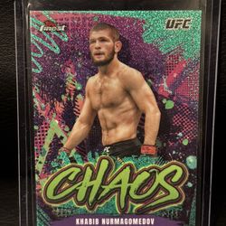 2024 Topps Finest UGC - Chaos Khabib Nurmagomedov #CHA-26 Aqua Glitter Refractor 