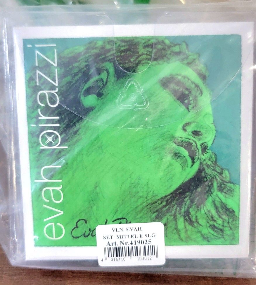 Pirastro Evah Pirazzi 4/4 Violin Strings Standard Set E-Loop Mittel Envelope