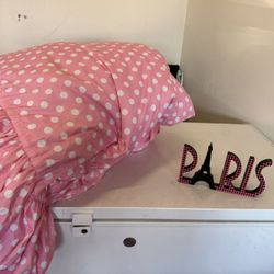 adorable, Pink Polkadot, Bedding Girls stuff room decor clothing toys everything included make offer!!