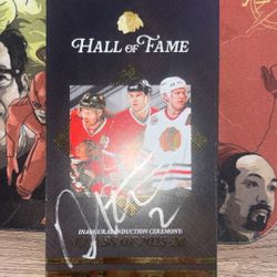 Duncan Keith Autographed Hall of Fame ceremony Ticket/pamphlet