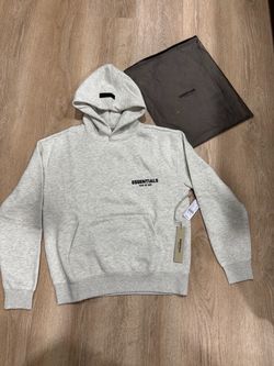 Light gray essential hoodie size small