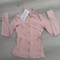 Pink Lululemon Waist Define Jacket 
