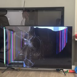 New TV With Broken Screen Model 55QM6K