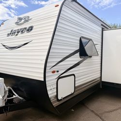 17 Jayco Jay Flight SLX Travel Trailer 33Ft With Large Slide Bunkhouse