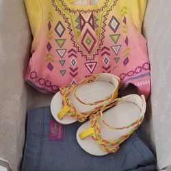 AUTHENTIC AMERICAN GIRL 2016 LEA LEA'S CLARK BAHIA OUTFIT for Doll RETIRED