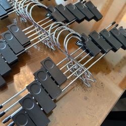 Pants Skirts Hangers w/Clips  (Sets of 5)