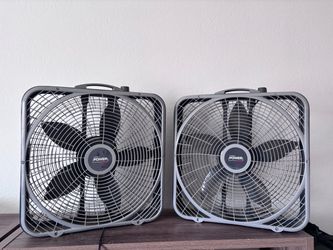 Used Lasko Power Plus Box Fans – Set of 2