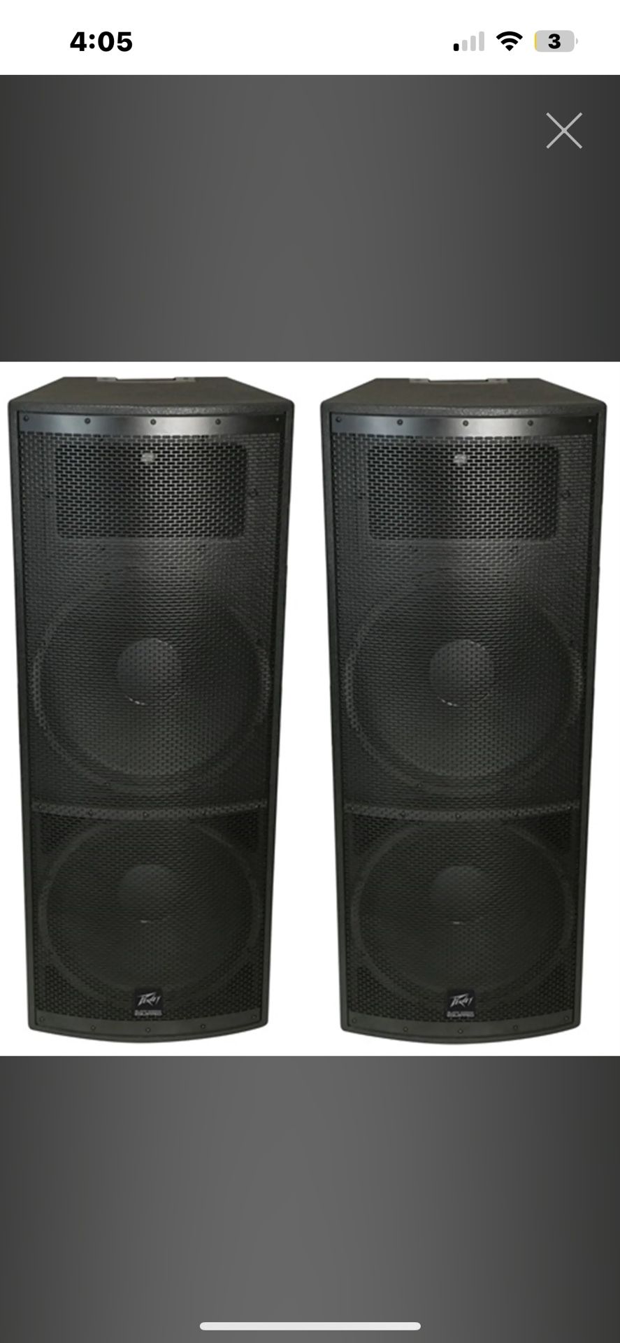 peavey set speakers