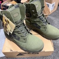 Men's High Top Waterproof Hiking Boots Outdoor Lightweight Shoes Backpacking Trekking Boots-Green||EU45/US12