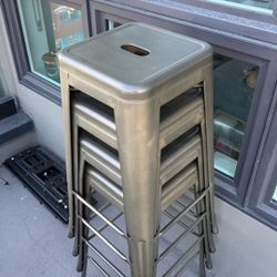Metal stools (4)