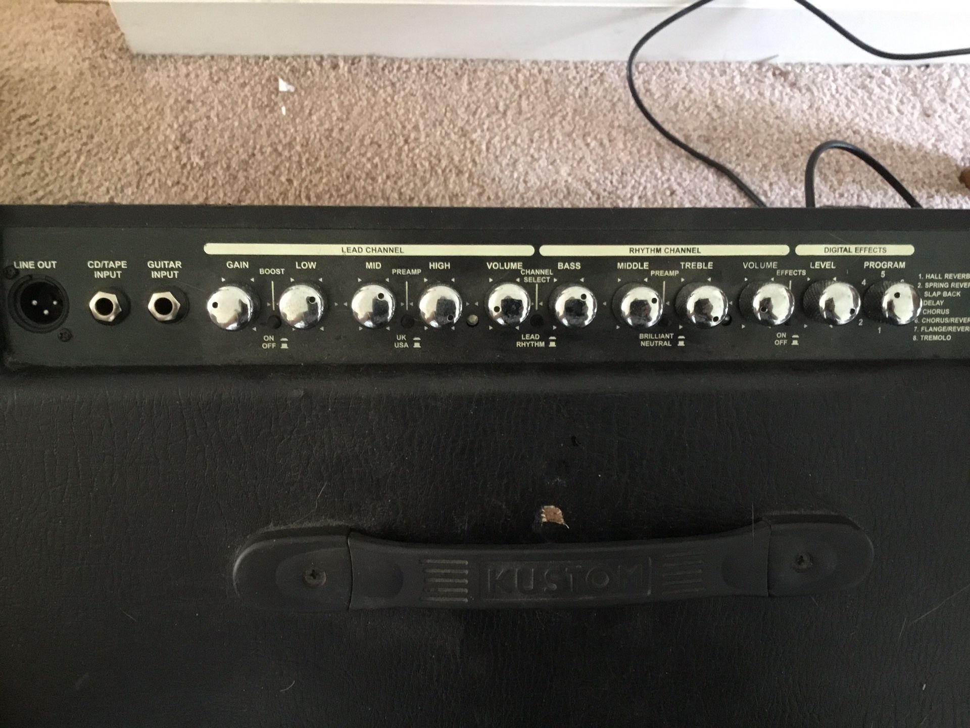Kustom quad 100 dfx electric guitar combo amplifier for Sale in