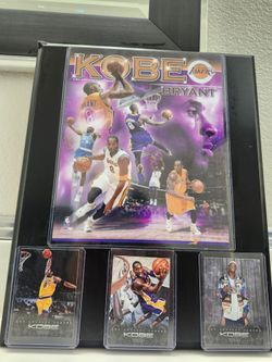 Kobe plaque with 3 cards