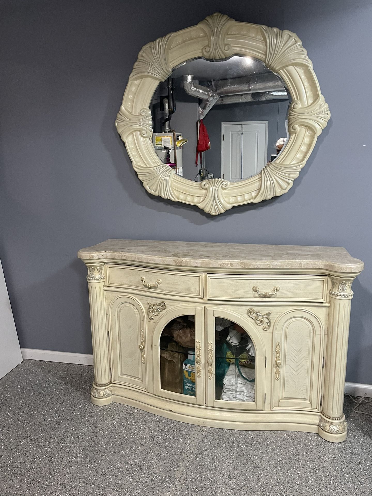China cabinet and mirror