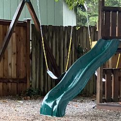 Slide And Two Swing Set 