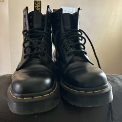Smooth Leather Lace Up Doc Martens Boots