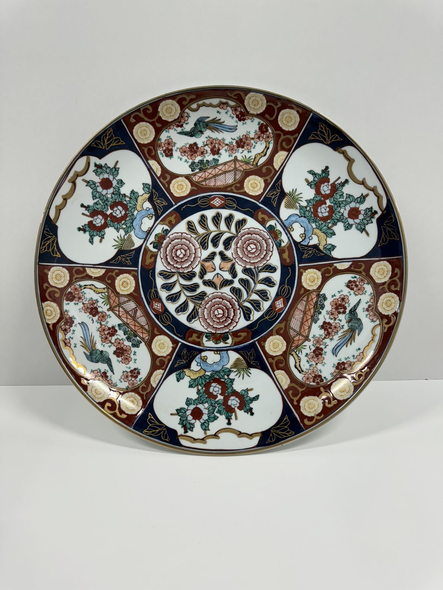Vintage Imari porcelain charger