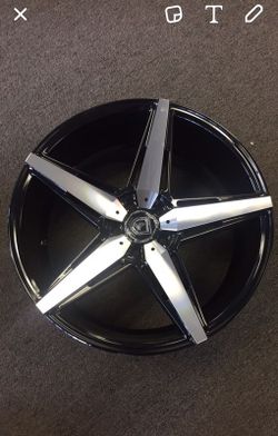 20" staggered wheels brand new
