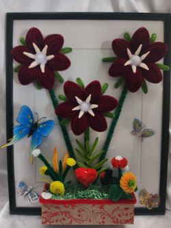 Flowers Portrait 3d