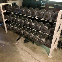 Ivanko Dumbbell Set 20-90 With Rack