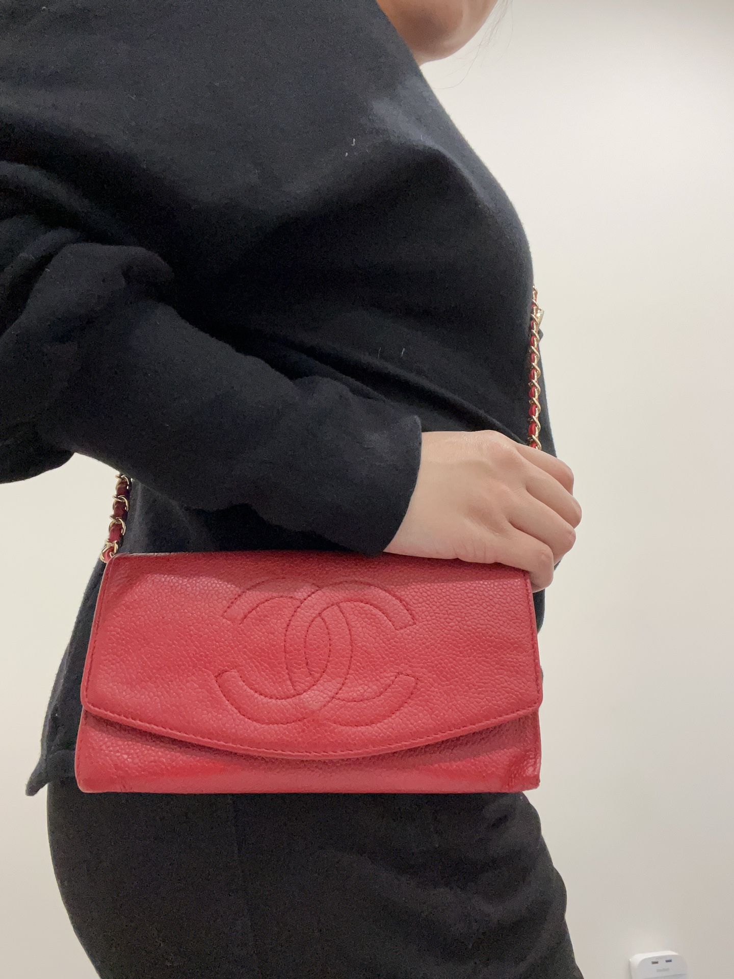 Chanel Red Wallet Timeless 