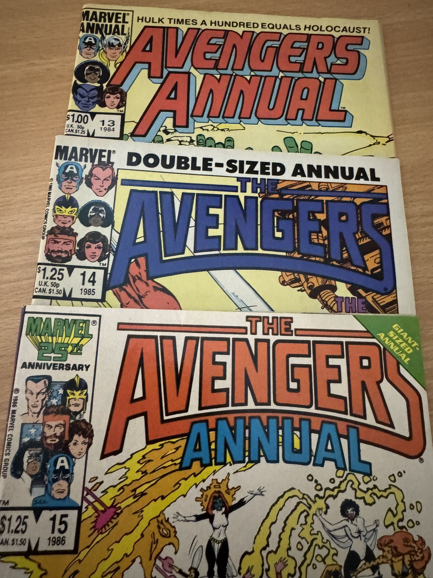 AVENGERS ANNUALS LOT OF 3