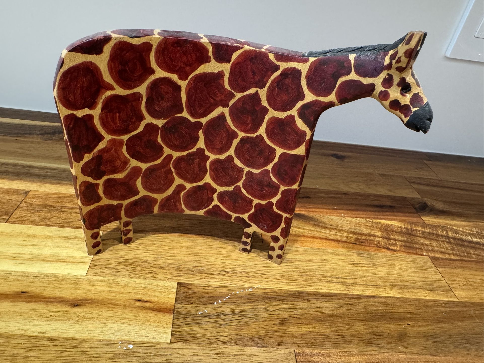 Handcrafted Giraffe Figurine Wooden