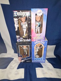 SET OF 4: KIKE HERNANDEZ BOBBLEHEADS