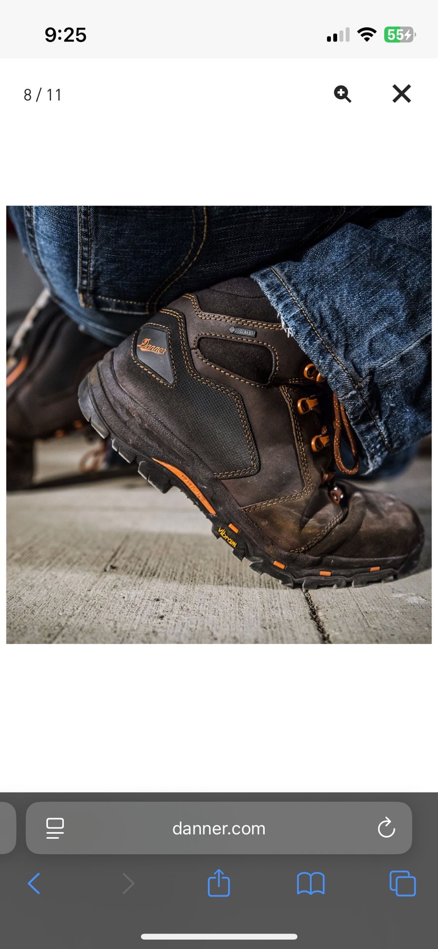 Danner Men’s Work Boots Size 11