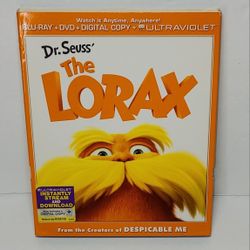 Dr. Seuss' The Lorax (Blu-ray/DVD, 2012, 2-Disc Set) Excellent Condition 