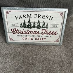 Farm Fresh Christmas Tree Sign