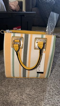 Isabelle Yellow striped women’s bag
