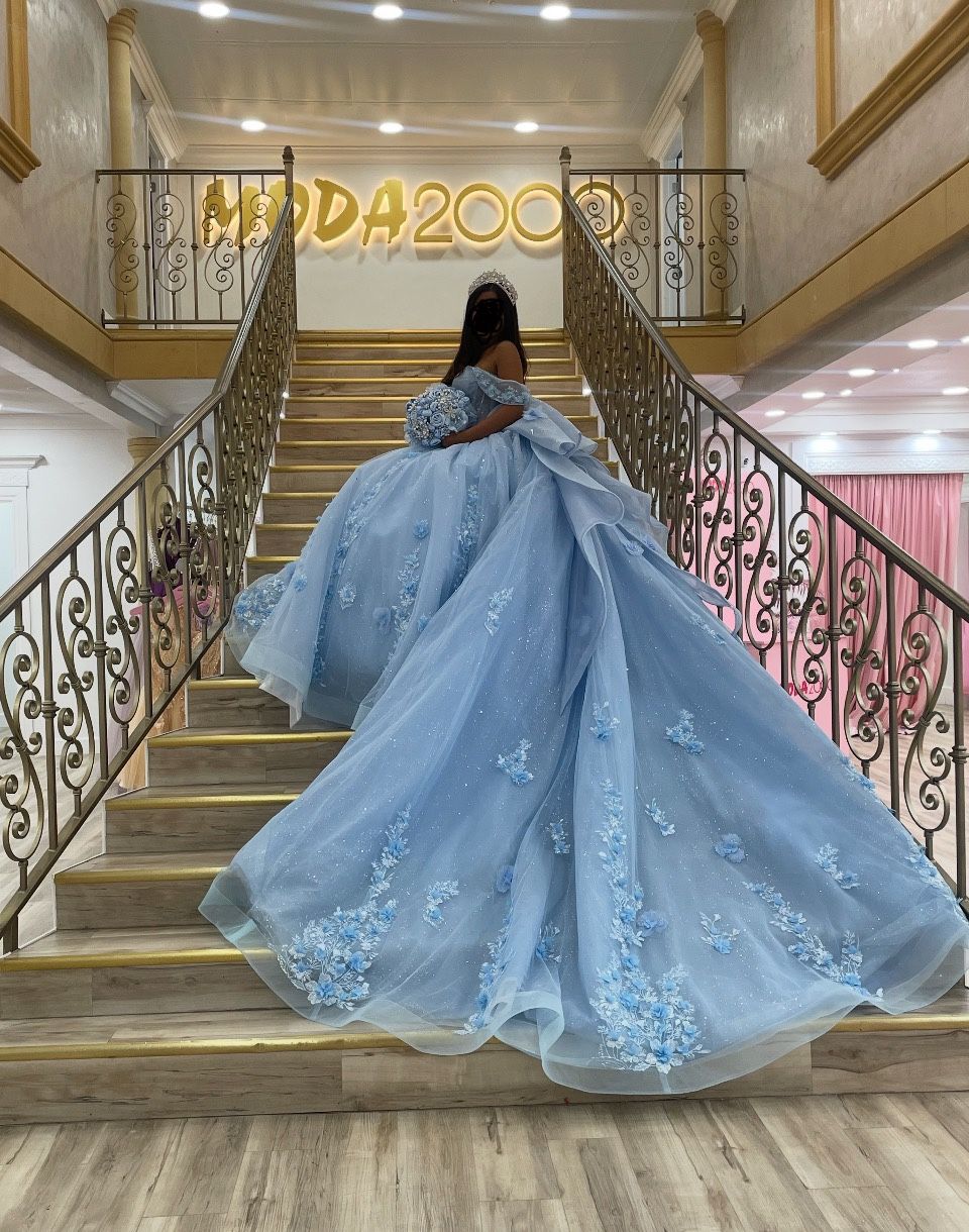 Blue Quinceañera Dress