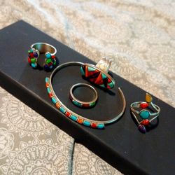 Complete set sterling silver