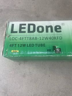 LEDone 4FT 12W LED Tube Light 4000K