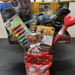 Jurassic Park Valentines Basket