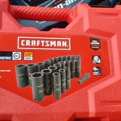 Craftsman 23pc 1/2 Impact Socket Set 