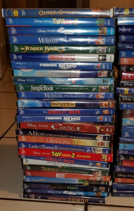 124 Disney Dvds Classic Platinum Pixar RARE