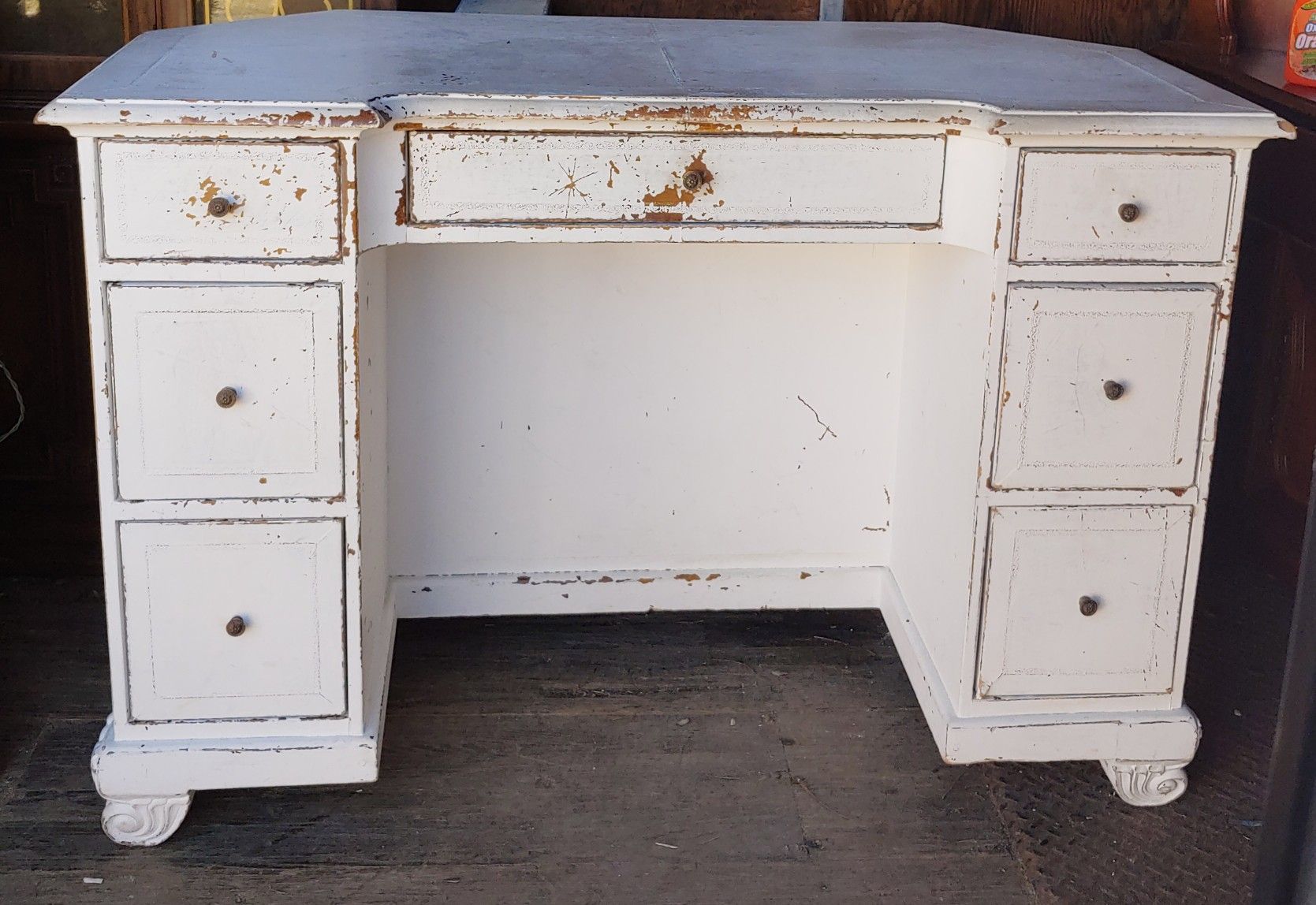 Antique Solid Wood Desk